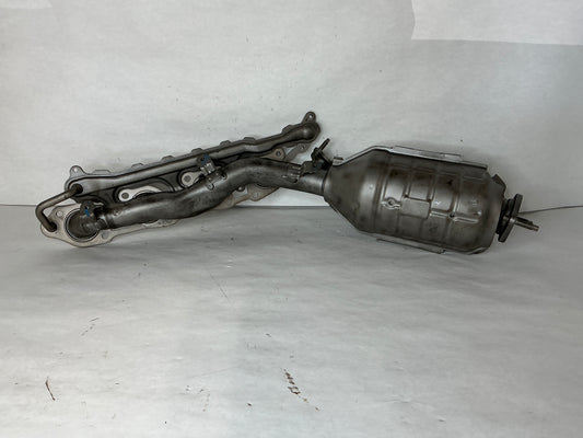 Left, Catalytic Converter with Integrated Exhaust Manifold